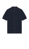Club Monaco Boucle Camp Collar Shirt