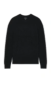 Club Monaco Boucle Half Diamond Crew Sweater In 藏青色
