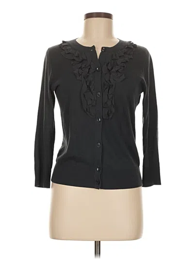 Pre-owned Club Monaco Cardigan Sweater In Black