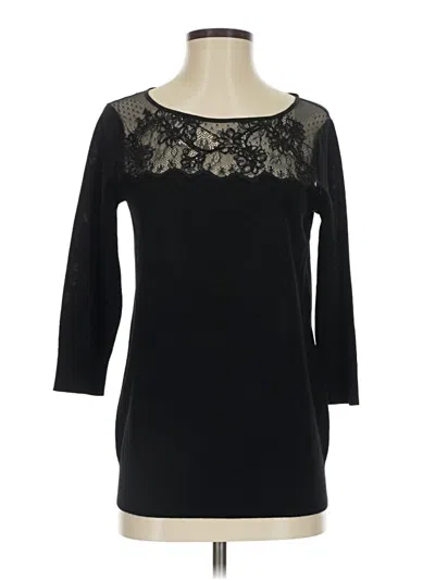 Pre-owned Club Monaco Cardigan Sweater In Black