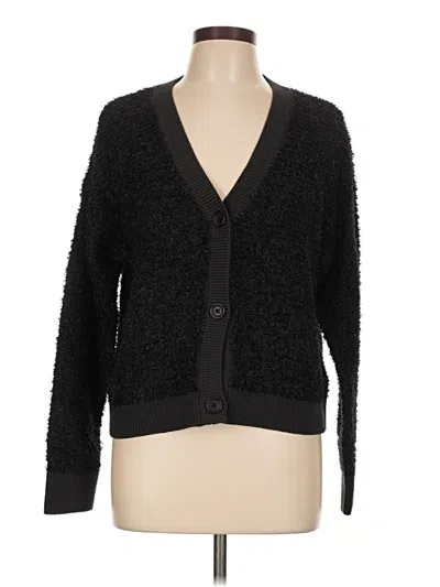 Pre-owned Club Monaco Cardigan Sweater In Black