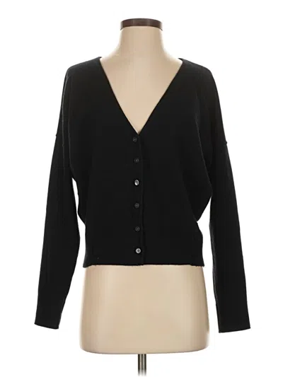 Pre-owned Club Monaco Cardigan Sweater In Black