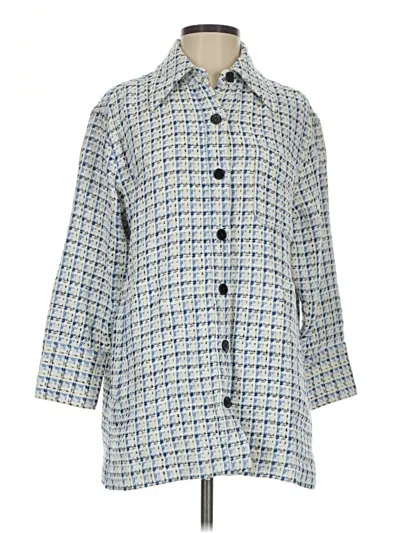 Pre-owned Club Monaco Cardigan Sweater In Blue