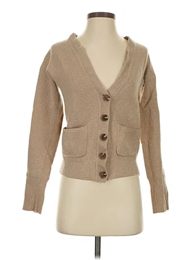 Pre-owned Club Monaco Cardigan Sweater In Brown