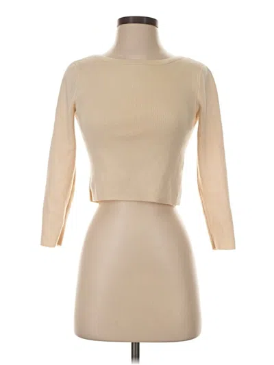 Pre-owned Club Monaco Cardigan Sweater In Tan
