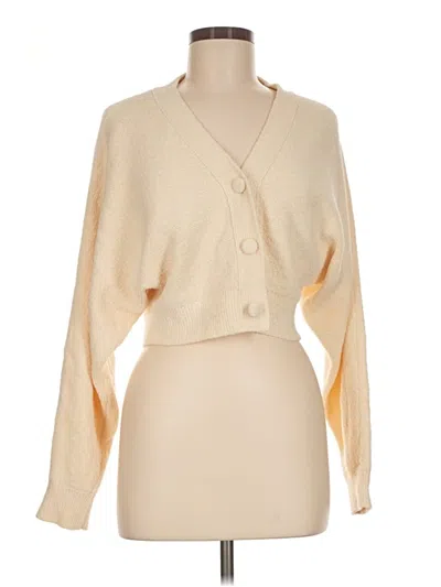 Pre-owned Club Monaco Cardigan Sweater In Tan