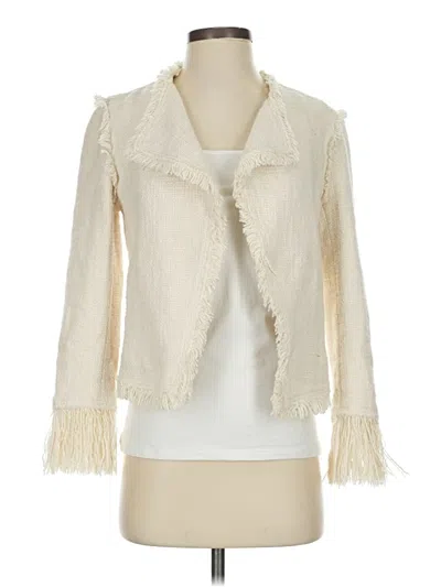 Pre-owned Club Monaco Cardigan Sweater In White