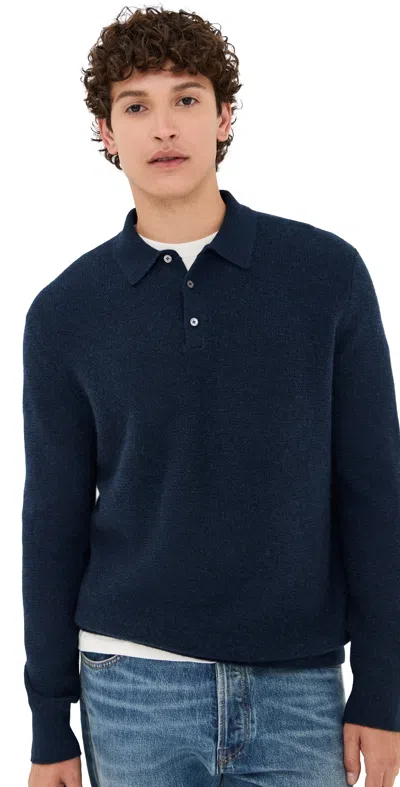 Club Monaco Cashmere Cable Crew Sweater Navy