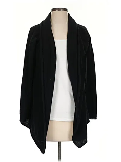 Pre-owned Club Monaco Cashmere Cardigan Sweater In Black