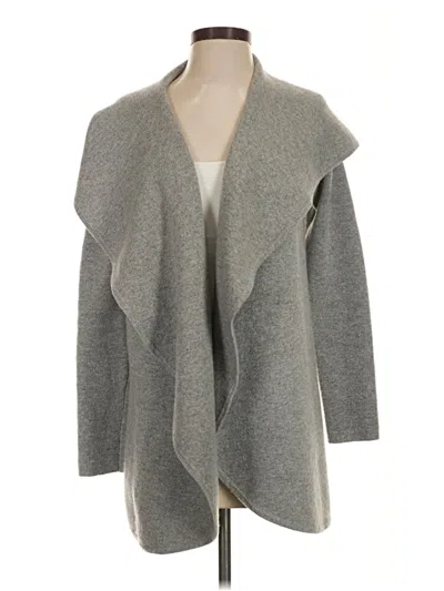 Pre-owned Club Monaco Cashmere Cardigan Sweater In Gray