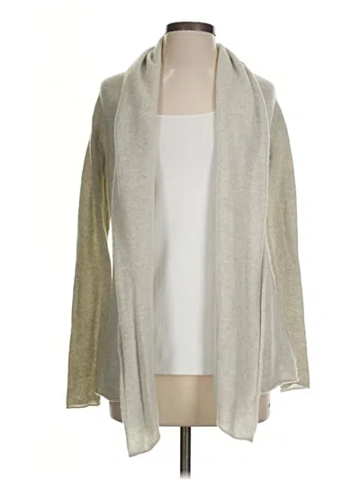 Pre-owned Club Monaco Cashmere Cardigan Sweater In Tan