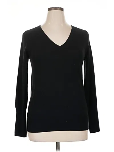 Pre-owned Club Monaco Cashmere Pullover Sweater In Black