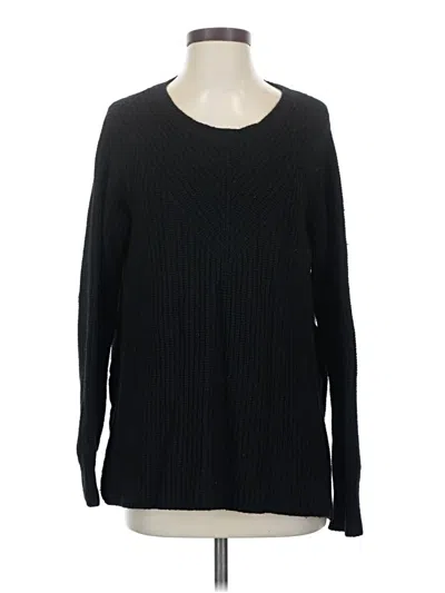 Pre-owned Club Monaco Cashmere Pullover Sweater In Black