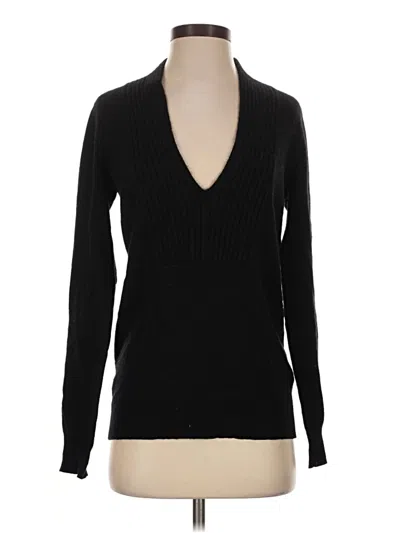 Pre-owned Club Monaco Cashmere Pullover Sweater In Black
