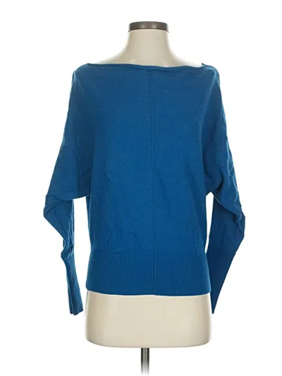 Pre-owned Club Monaco Cashmere Pullover Sweater In Blue