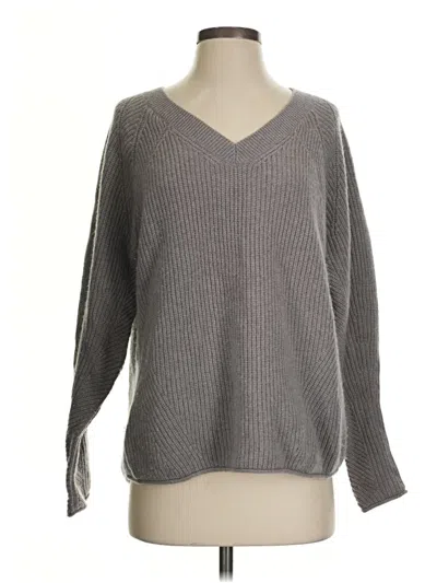 Pre-owned Club Monaco Cashmere Pullover Sweater In Gray