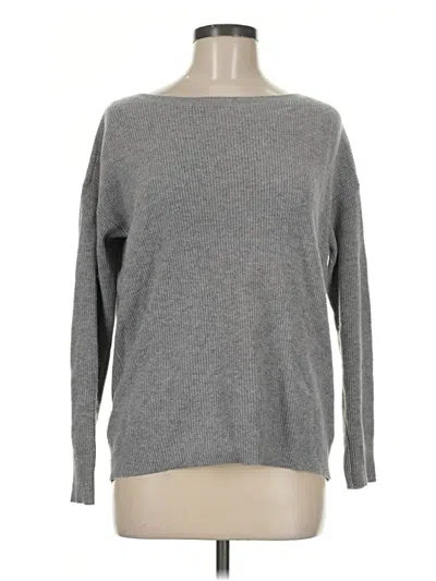 Pre-owned Club Monaco Cashmere Pullover Sweater In Gray