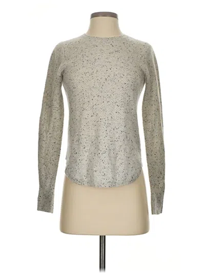 Pre-owned Club Monaco Cashmere Pullover Sweater In Silver