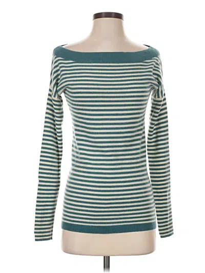 Pre-owned Club Monaco Cashmere Pullover Sweater In Teal