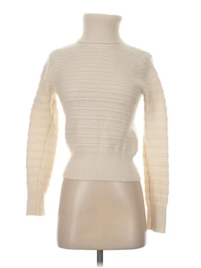 Pre-owned Club Monaco Cashmere Pullover Sweater In White