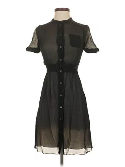 Pre-owned Club Monaco Casual Dress In Black