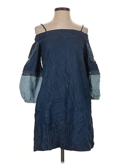 Pre-owned Club Monaco Casual Dress In Blue