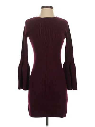 Pre-owned Club Monaco Casual Dress In Burgundy