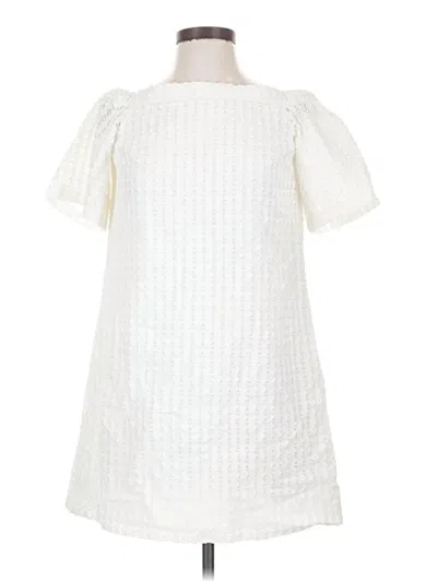 Pre-owned Club Monaco Casual Dress In Ivory