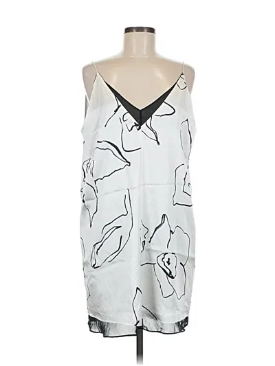 Pre-owned Club Monaco Casual Dress In Silver
