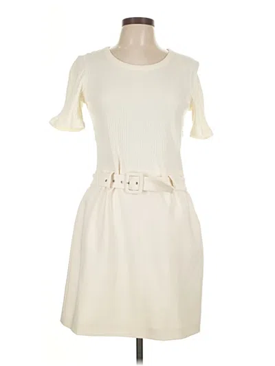 Pre-owned Club Monaco Casual Dress In White