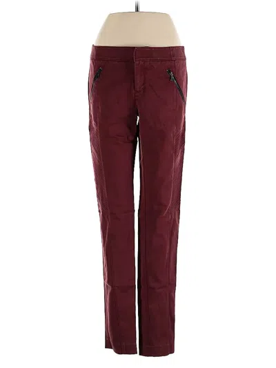 Pre-owned Club Monaco Casual Pants In Burgundy