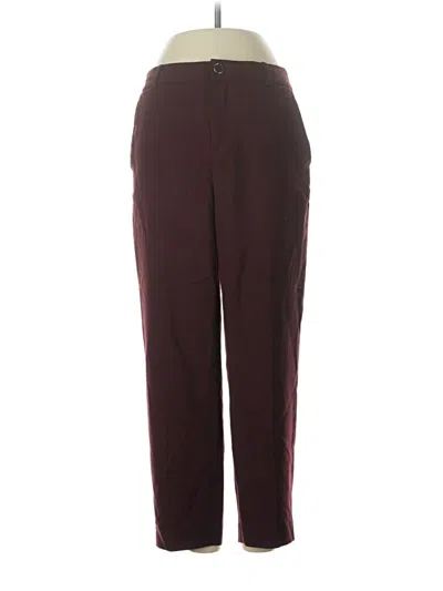 Pre-owned Club Monaco Casual Pants In Burgundy