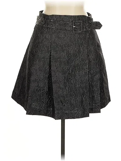Pre-owned Club Monaco Denim Skirt In Black