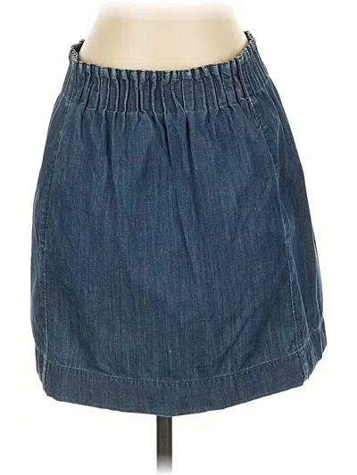 Pre-owned Club Monaco Denim Skirt In Blue