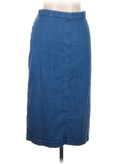 Pre-owned Club Monaco Denim Skirt In Blue