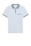Club Monaco Feeder Collar Polo In Kentucky Blue