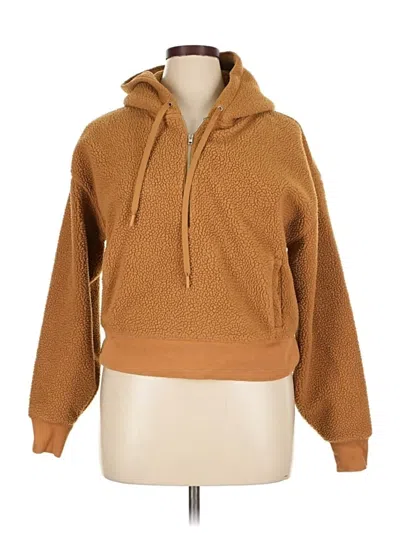 Pre-owned Club Monaco Fleece Jacket In Brown