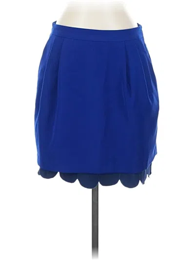 Pre-owned Club Monaco Formal Skirt In Blue