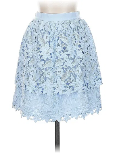 Pre-owned Club Monaco Formal Skirt In Blue