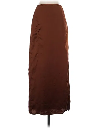 Pre-owned Club Monaco Formal Skirt In Brown