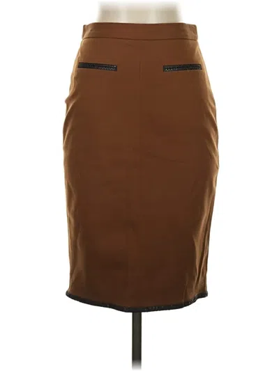 Pre-owned Club Monaco Formal Skirt In Brown