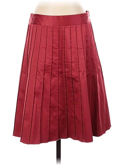 Pre-owned Club Monaco Formal Skirt In Burgundy
