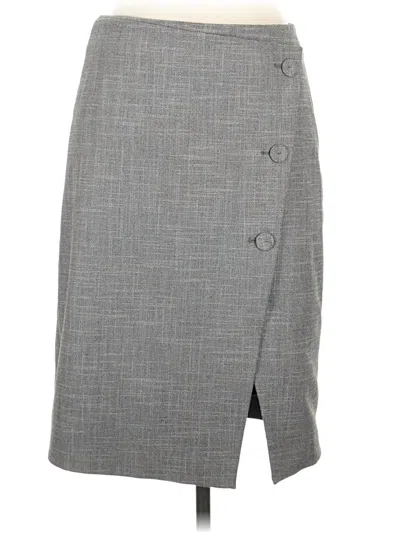 Pre-owned Club Monaco Formal Skirt In Gray