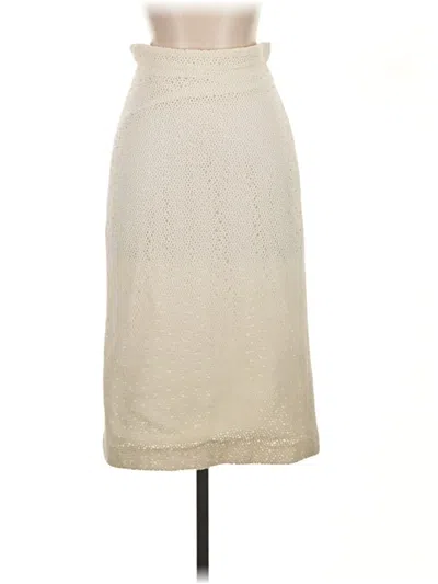 Pre-owned Club Monaco Formal Skirt In Ivory