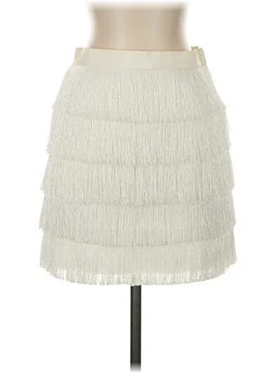 Pre-owned Club Monaco Formal Skirt In Ivory