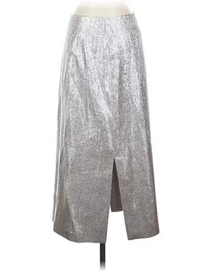 Pre-owned Club Monaco Formal Skirt In Silver
