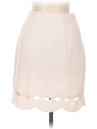 Pre-owned Club Monaco Formal Skirt In White