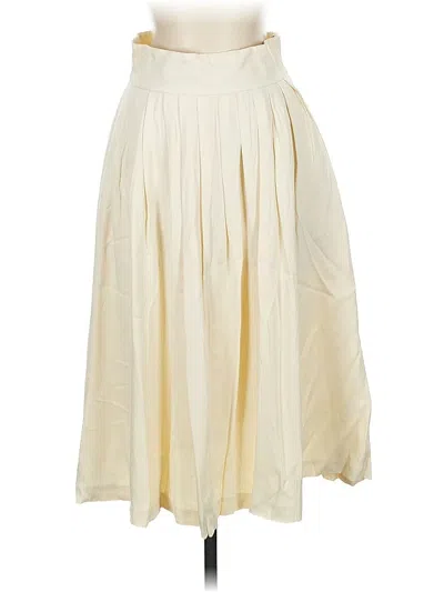 Pre-owned Club Monaco Formal Skirt In White
