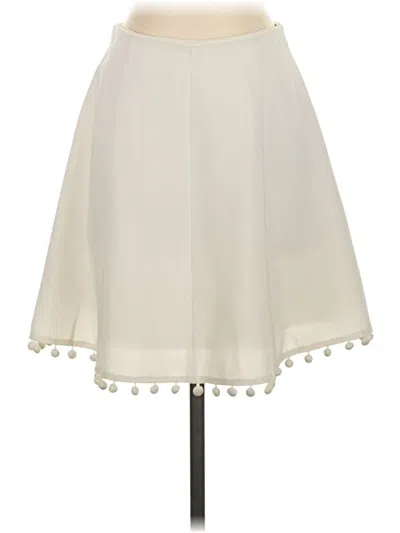 Pre-owned Club Monaco Formal Skirt In White