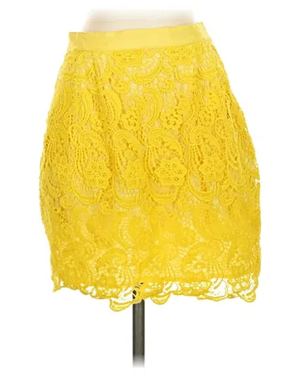 Pre-owned Club Monaco Formal Skirt In Yellow